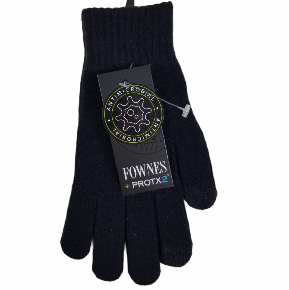FOWNES Black Protx2 Antimicrobial Glove One Size